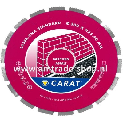 CARAT LASER BAKSTEEN / ASFALT STANDAARD - CNA Ø300mm 
